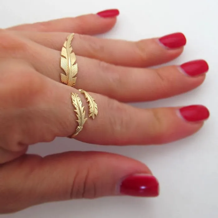 14K Gold Filled Cocktail Ring - Wrap Thumb Ring for her