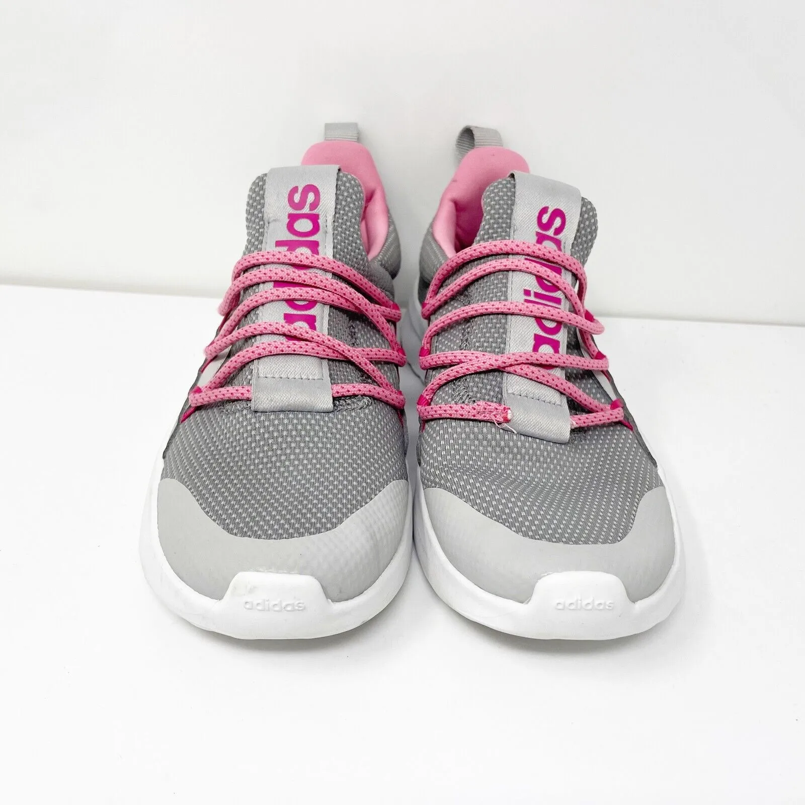 Adidas Girls Lite Racer Adapt 5.0 GW4164 Gray Running Shoes Sneakers Size 5