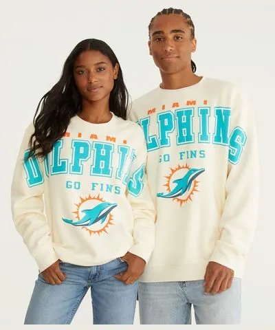 Aeropostale Miami Dolphins Crew Sweatshirt