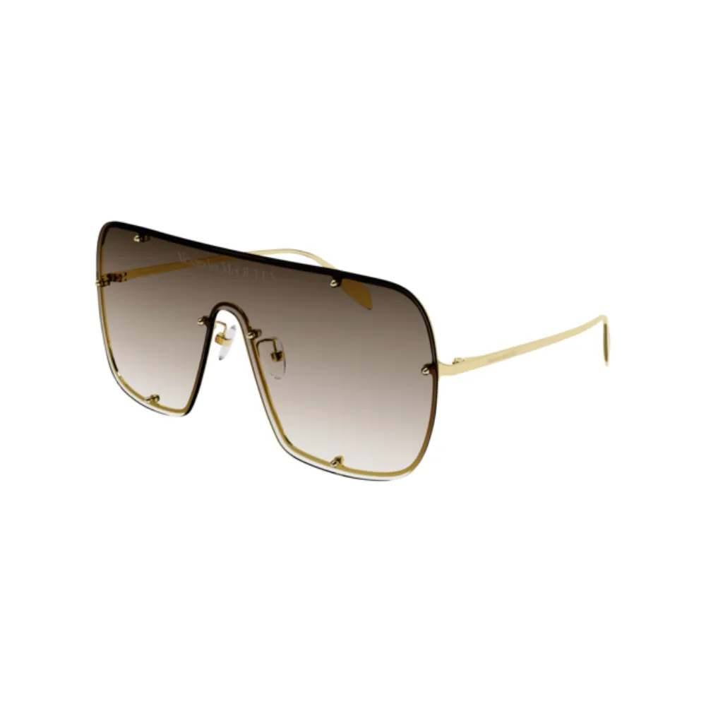 Alexander Mcqueen Sunglass Unisex Gold Brown AM0362S-002