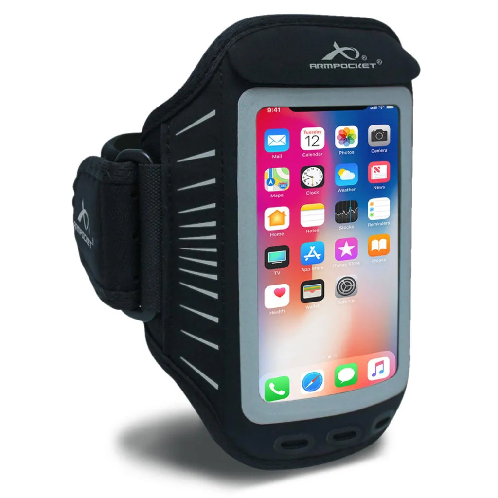 Armpocket Racer Plus, thin armband for iPhone 13 mini/12 mini/8/7/6 Plus, Galaxy S7/S6, Pixel 4a & more