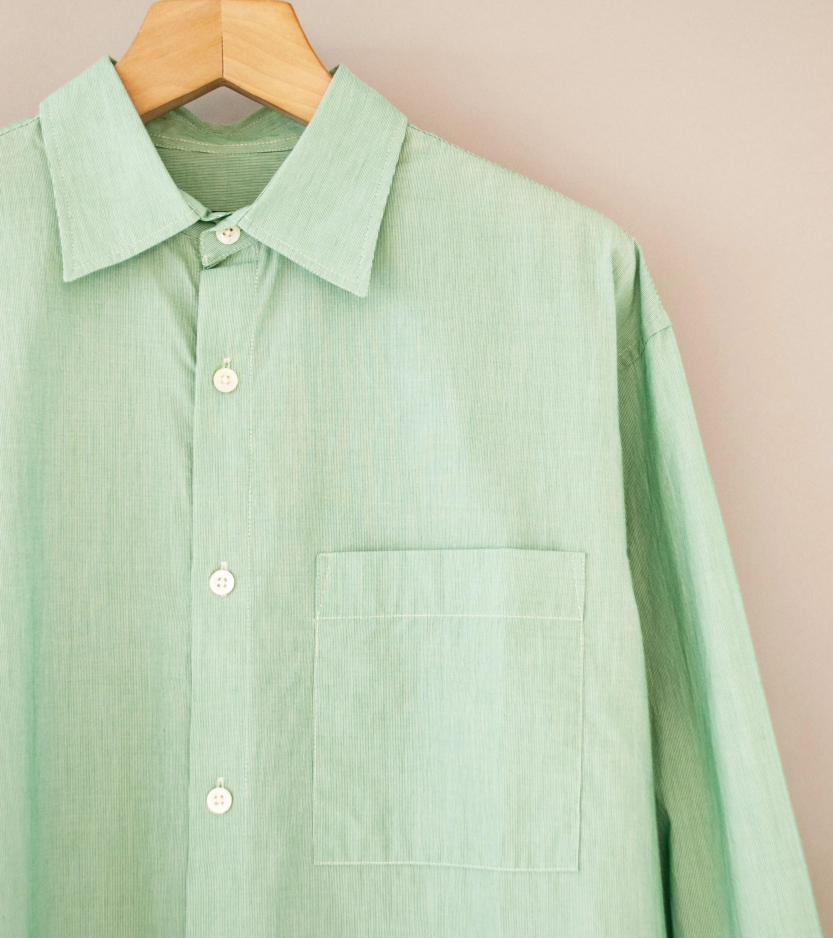 Arpenteur 'Doris Shirt' (Green Mini Seersucker)