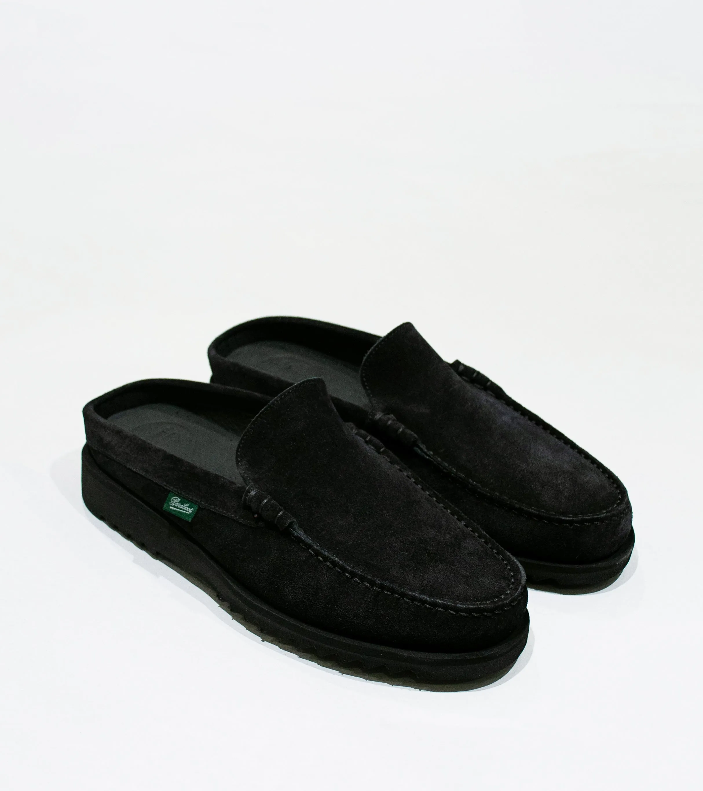 Arpenteur 'Paraboot Club Mule' (Black Suede)