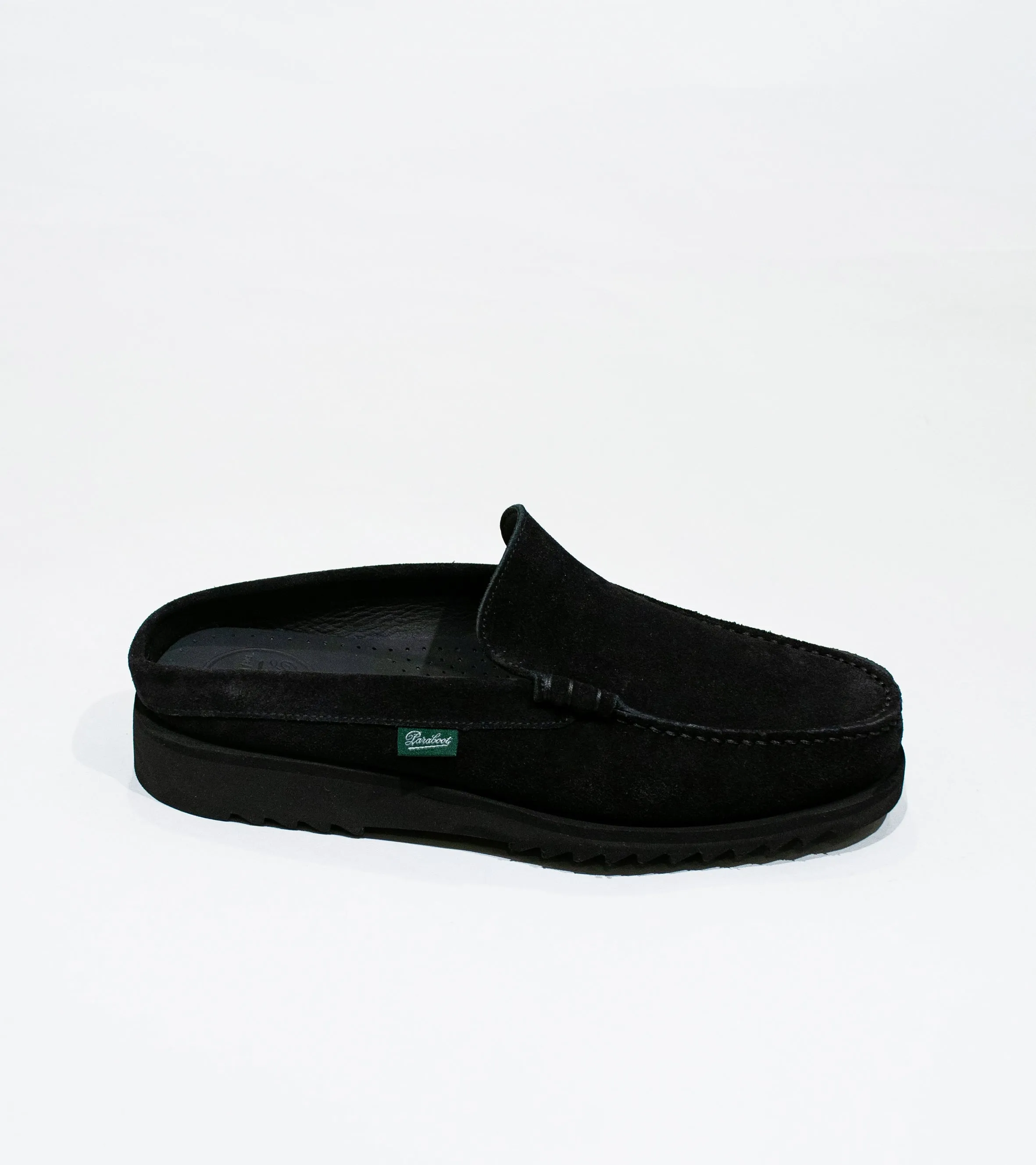 Arpenteur 'Paraboot Club Mule' (Black Suede)