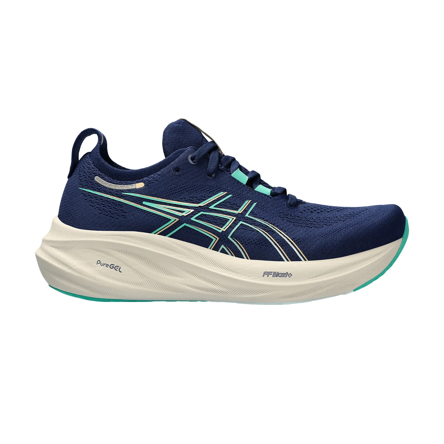 Asics Gel Nimbus 26  Blue Expanse/Aurora Green