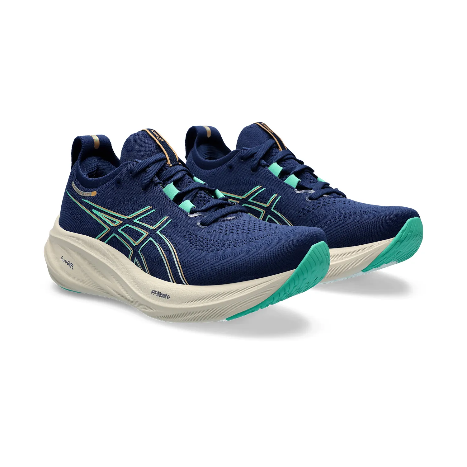 Asics Gel Nimbus 26  Blue Expanse/Aurora Green