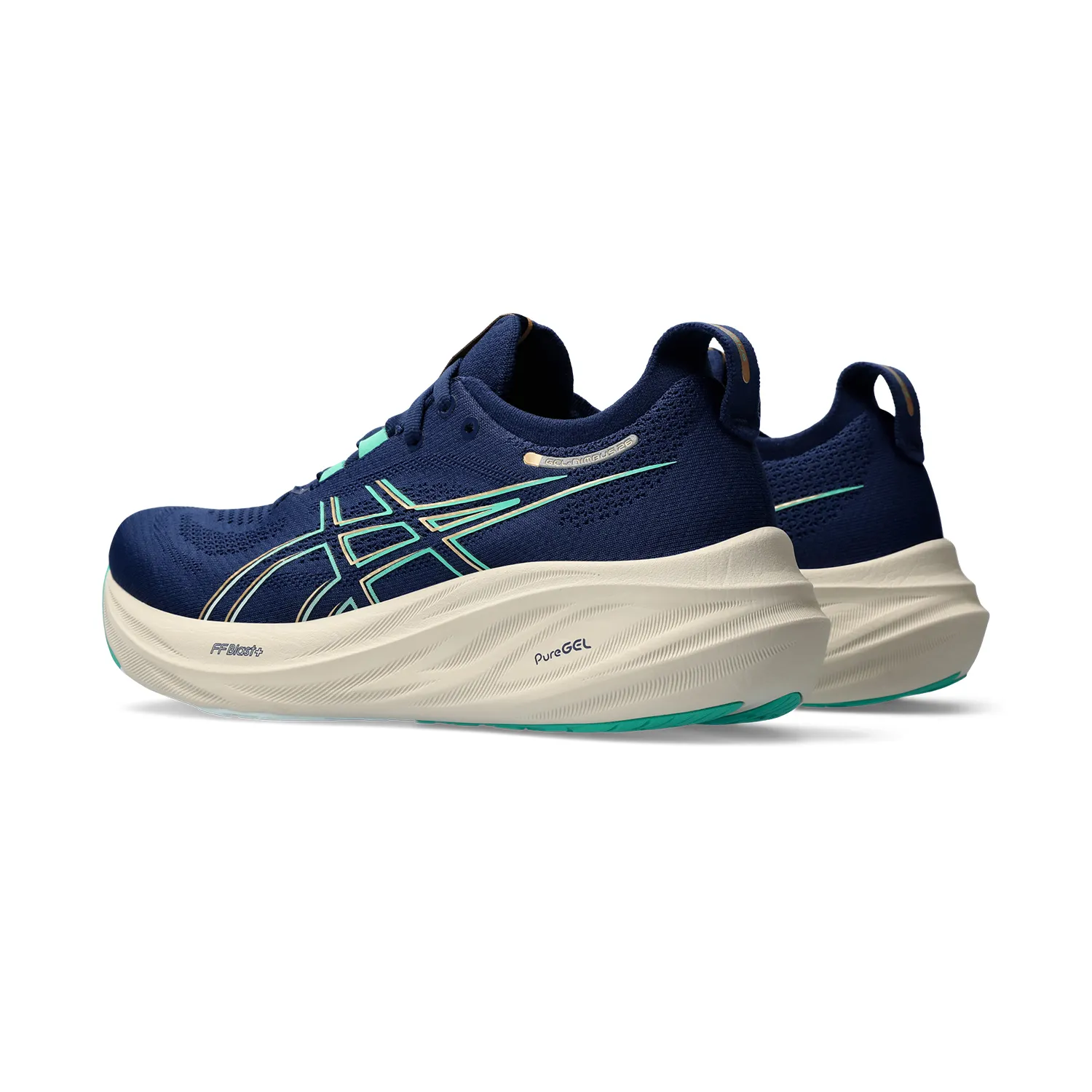 Asics Gel Nimbus 26  Blue Expanse/Aurora Green