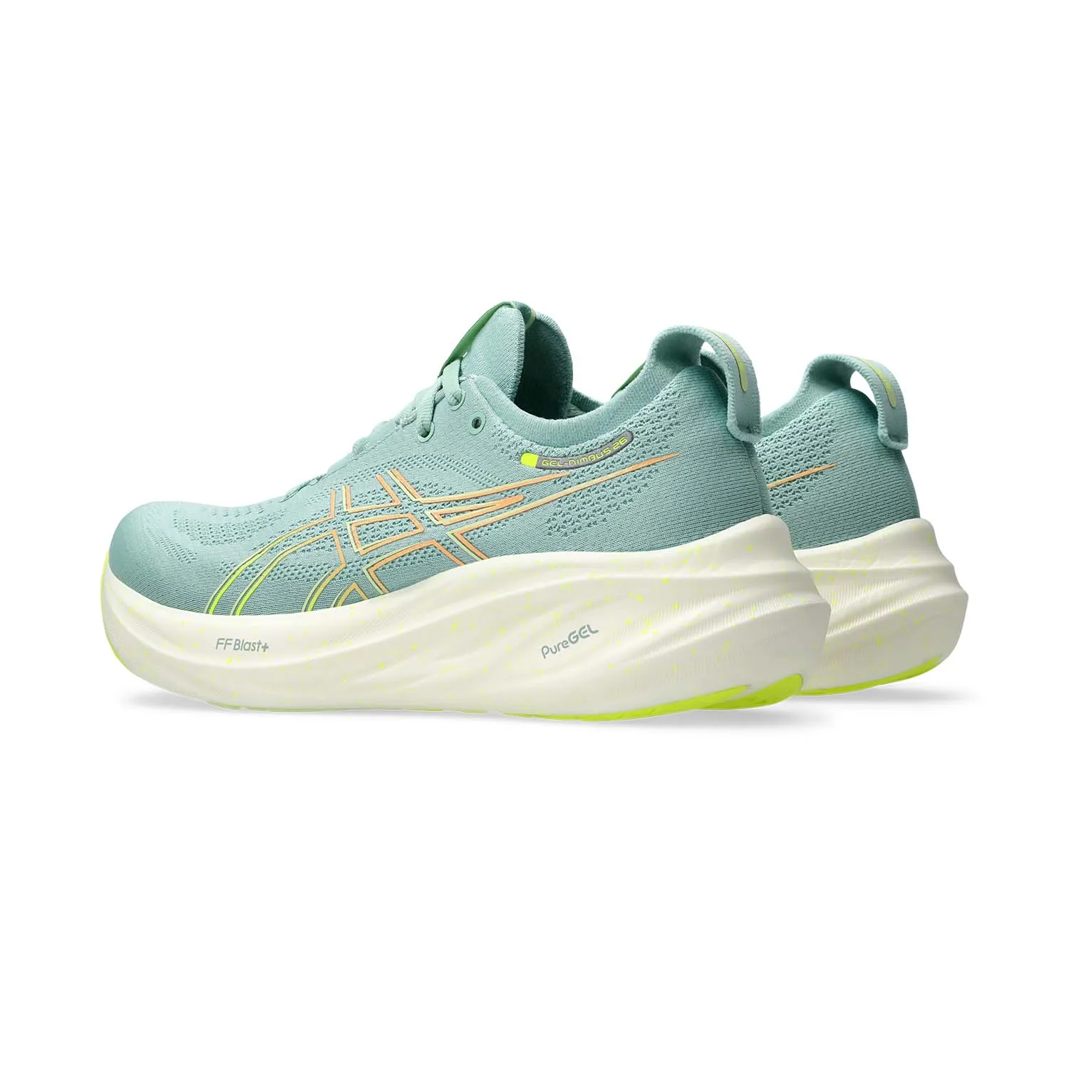 Asics Gel Nimbus 26  Light Celadon/Safety Yellow