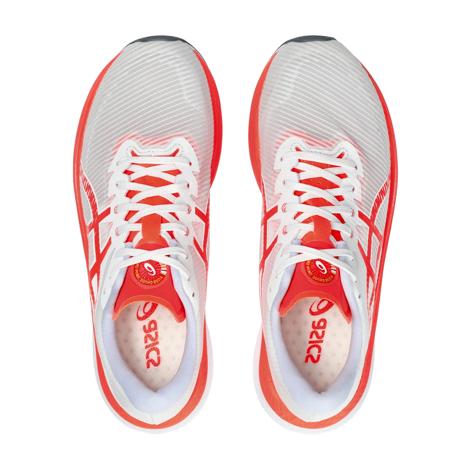 Asics Magic Speed 3  White/Sunrise Red