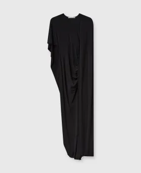 Asymmetric Cape Maxi Dress