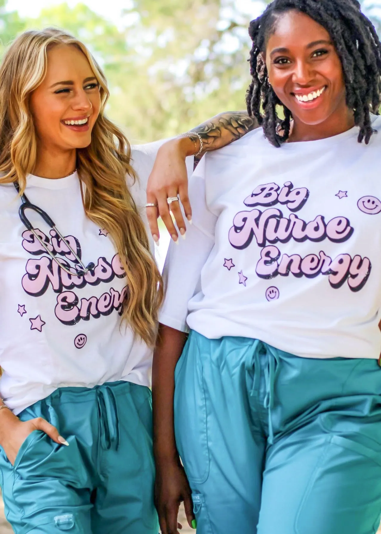 BIG NURSE ENERGY TEE | WHITE