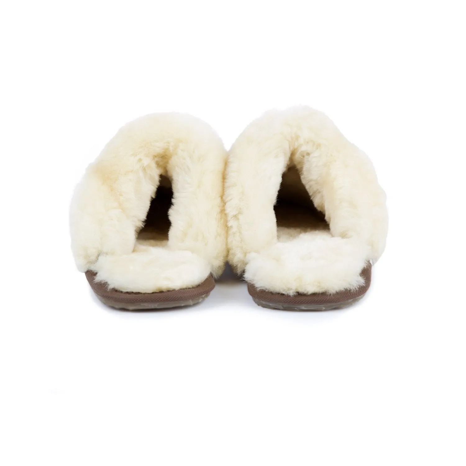 Black Sheepskin Slippers