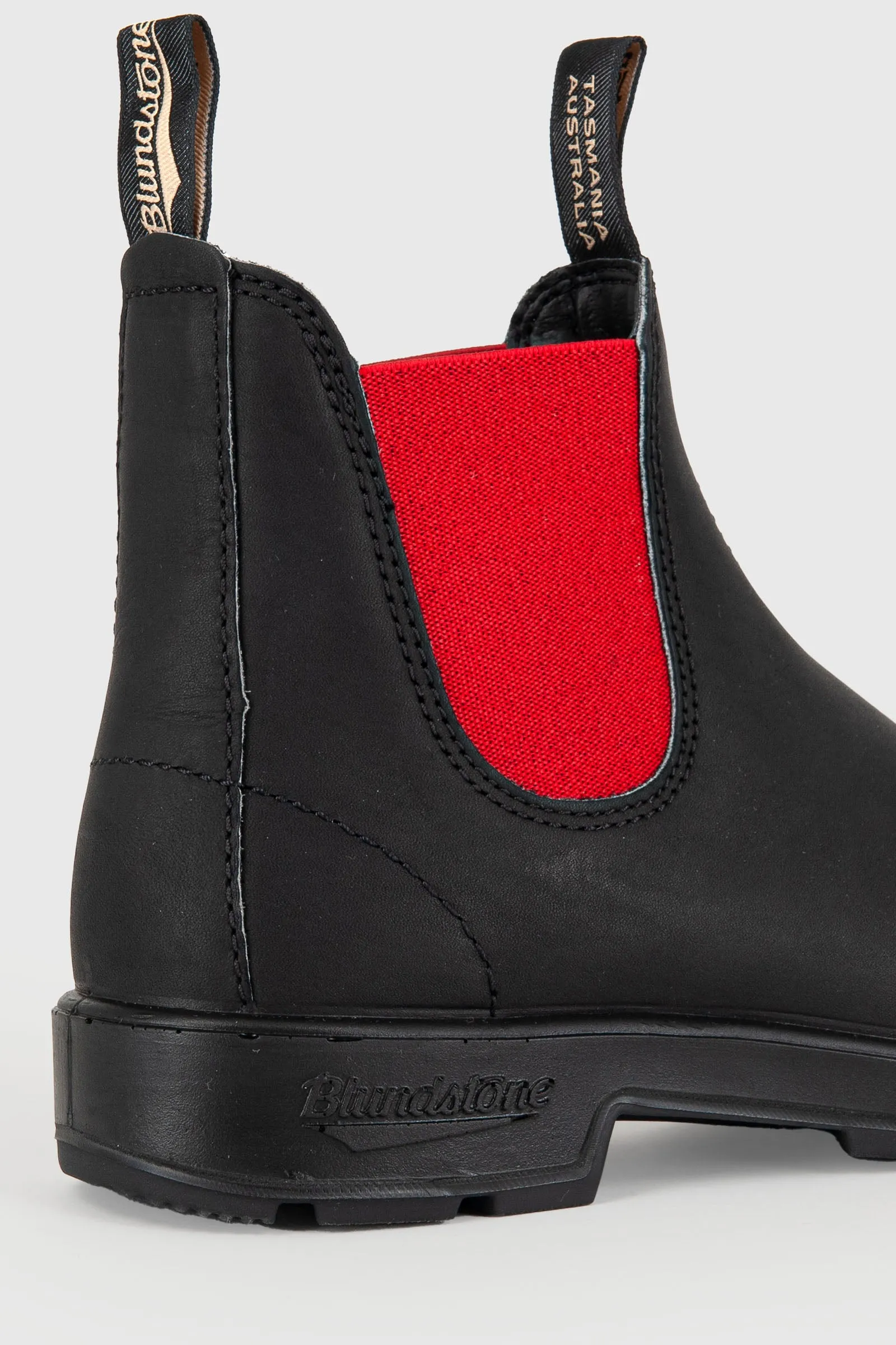 Blundstone Stivaletto Beatle 508 Pelle Nero/Rosso