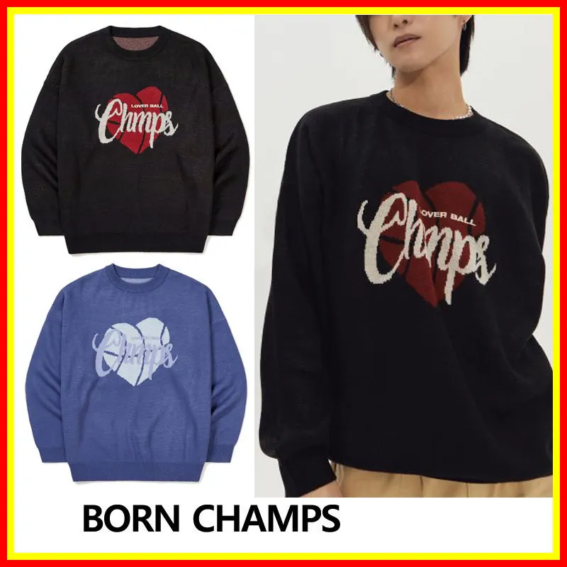 Born Champs  |Unisex Street Style Long Sleeves Sweaters