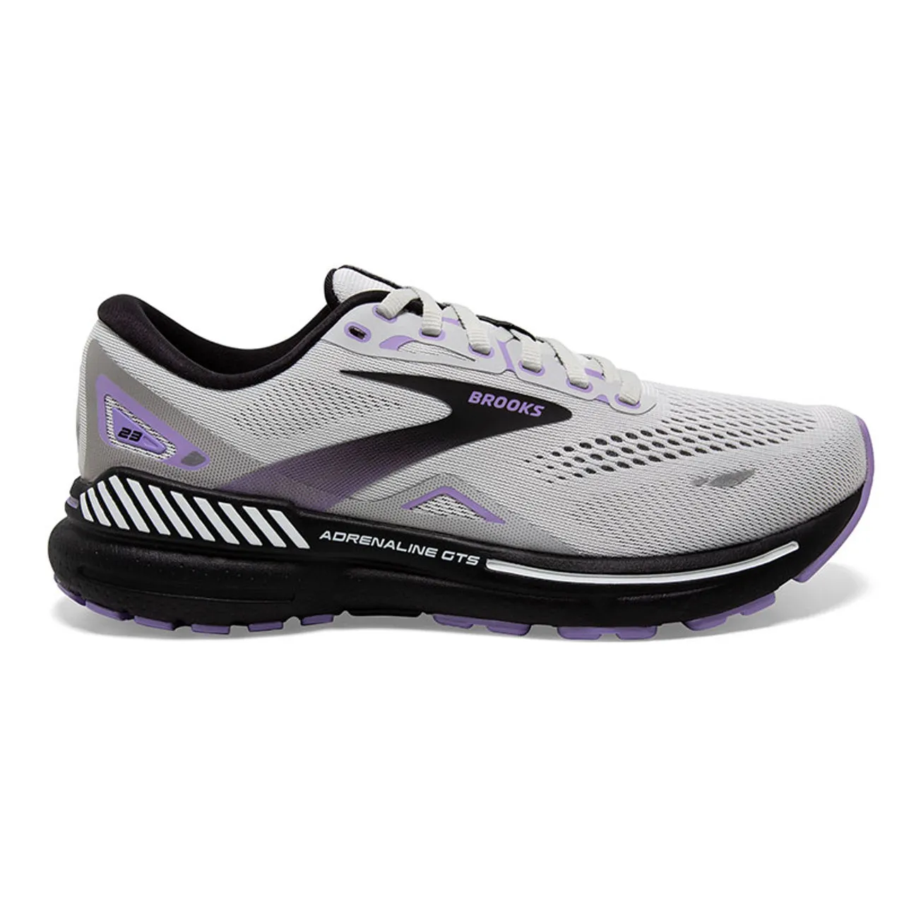 Brooks ADRENALINE GTS 23 Women's  Road Running Shoes Grey/Black/Purple