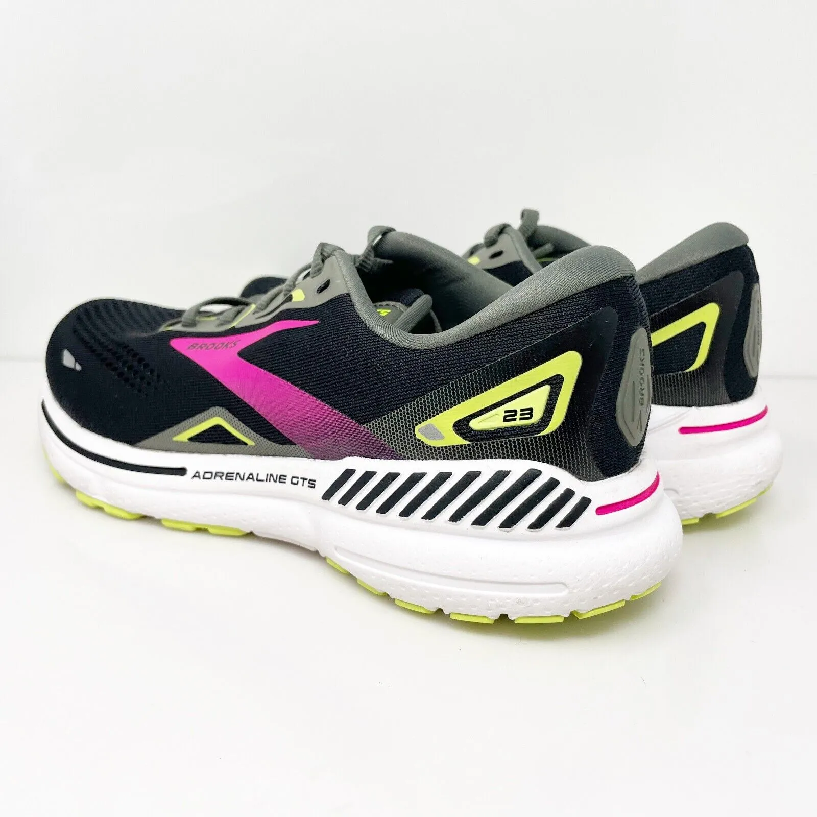 Brooks Womens Adrenaline GTS 23 1203811D037 Black Running Shoes Sneakers 8 D