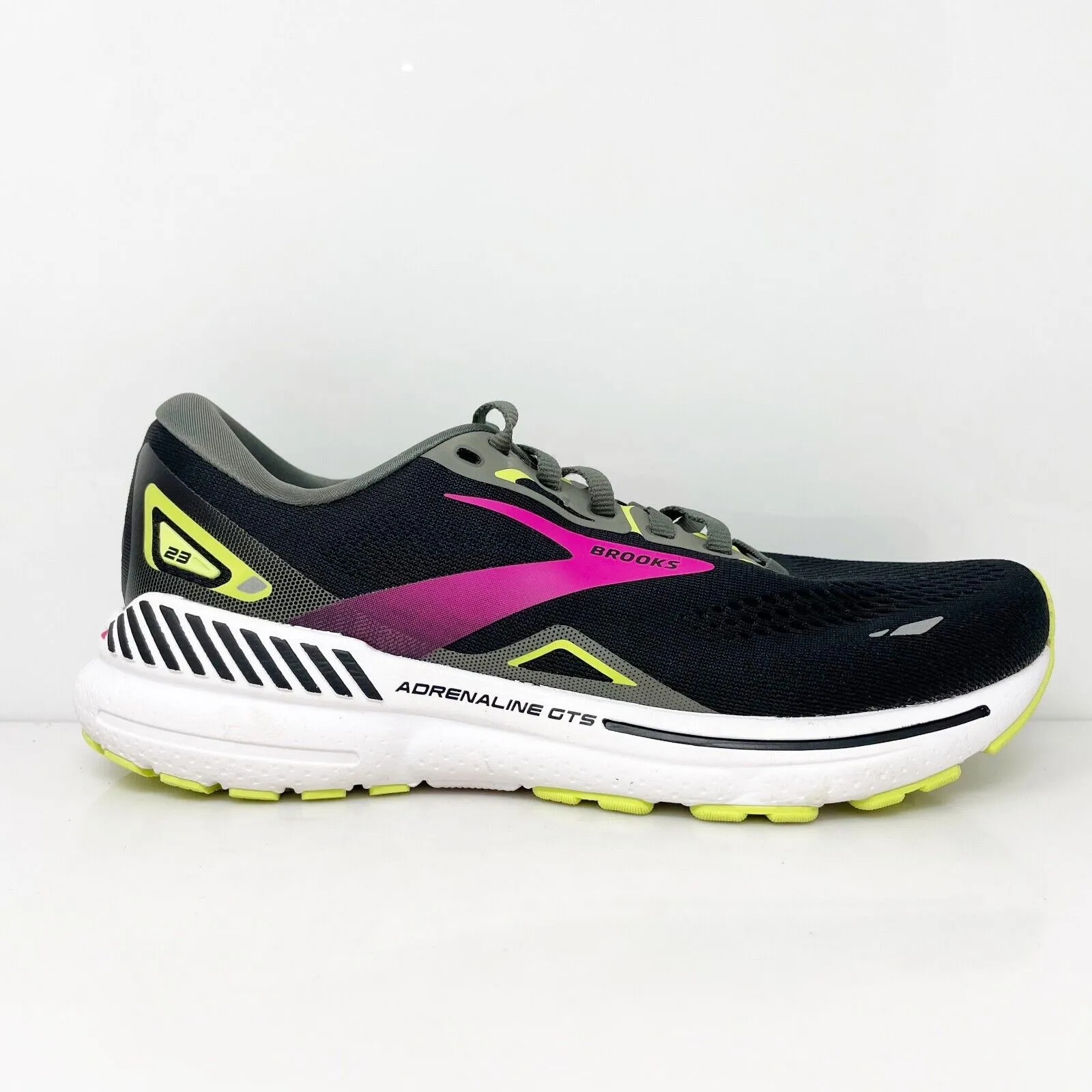 Brooks Womens Adrenaline GTS 23 1203811D037 Black Running Shoes Sneakers 8 D