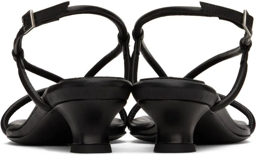 By Malene Birger Black Tevi Heeled Sandals