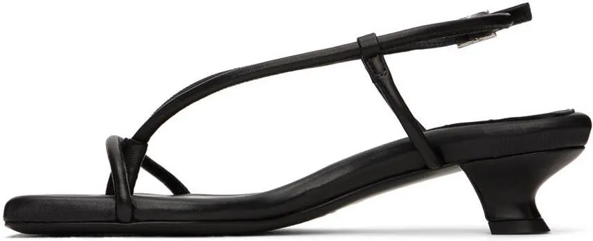 By Malene Birger Black Tevi Heeled Sandals