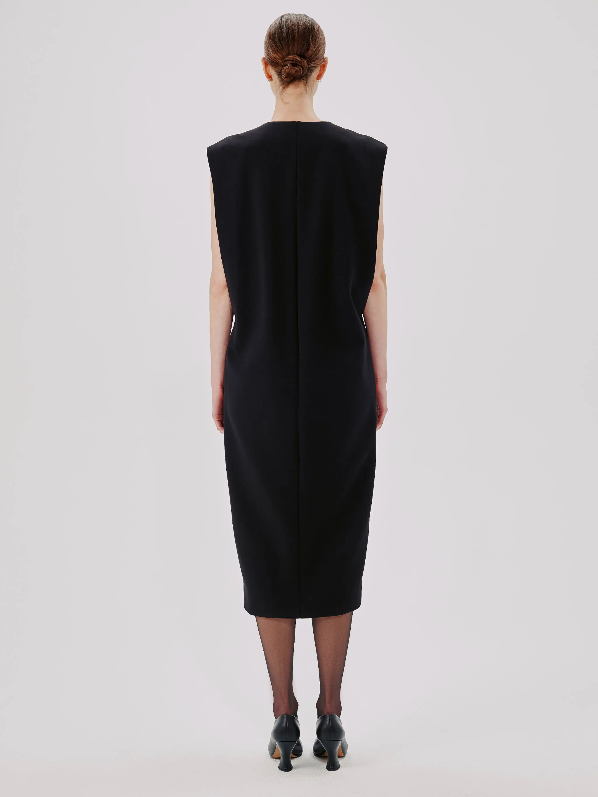 Cape Back Sheath Dress