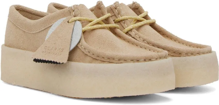 Clarks Originals Beige Wallabee Cup Oxfords