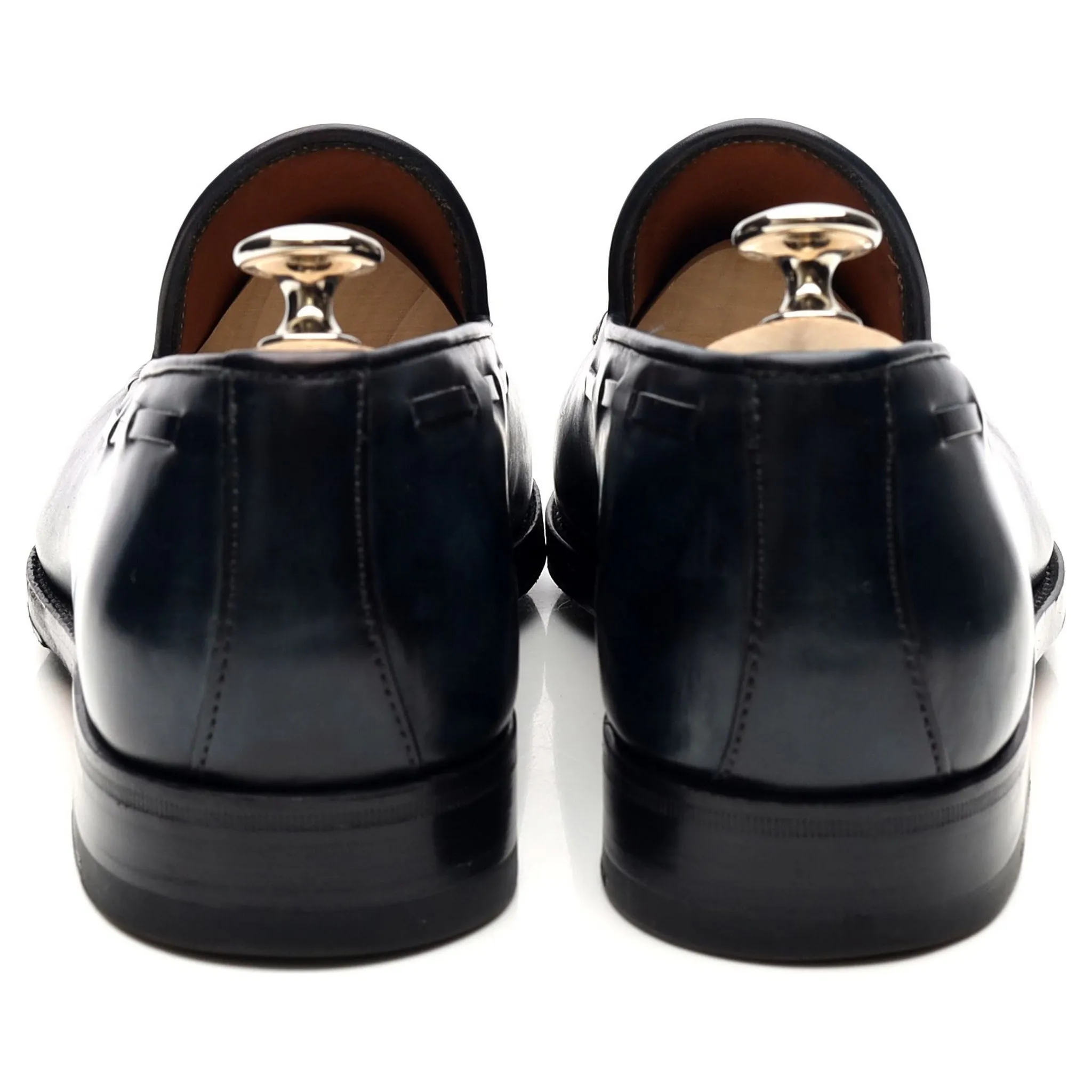 'Conte Max' Navy Blue Leather Tassel Loafers UK 6 EU 40