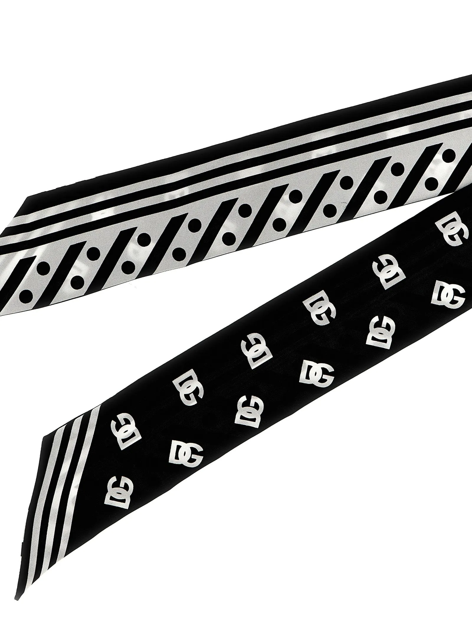 Dg Scarves, Foulards White/Black