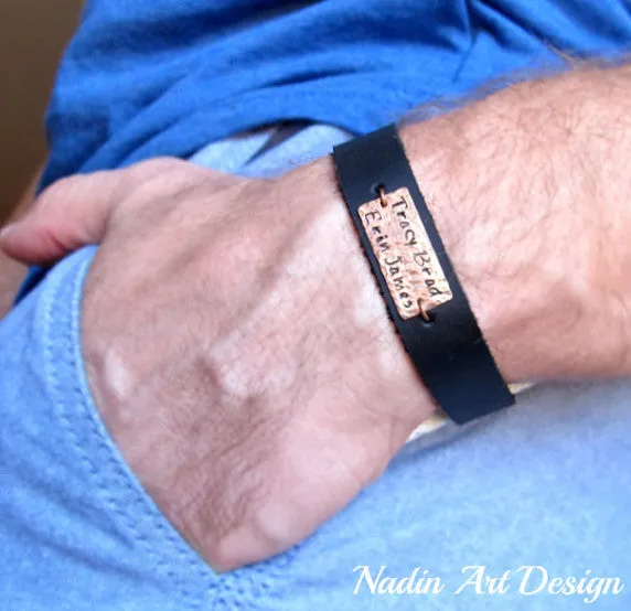 Engraved Wristband for Men