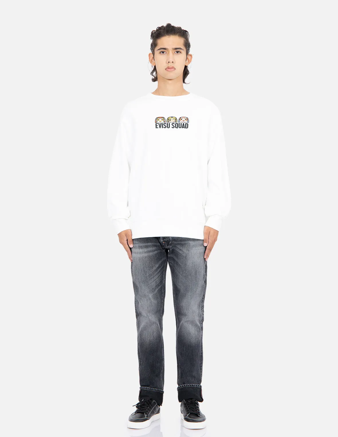 EVISU Squad Daicock Print Sweatshirt