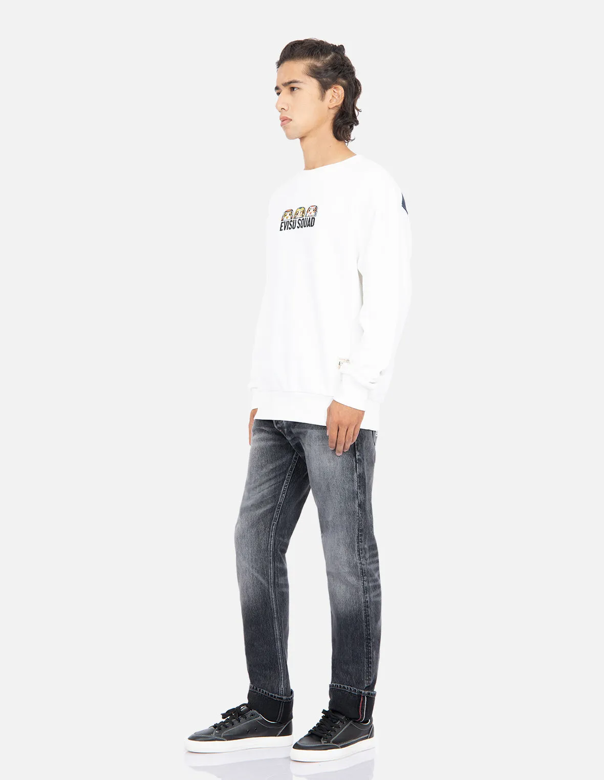 EVISU Squad Daicock Print Sweatshirt