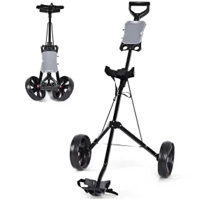 Folding 2 Wheel Golf Pull Cart w/Scoreboard