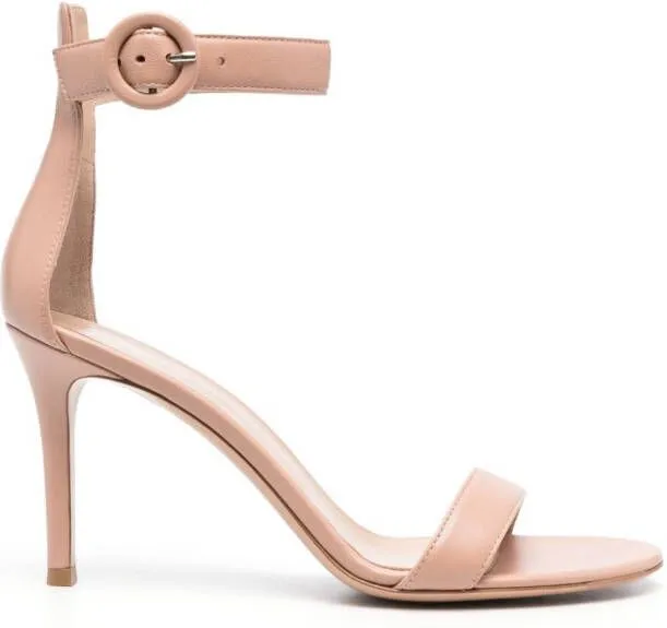 Gianvito Rossi Portofino 100mm leather sandals Pink