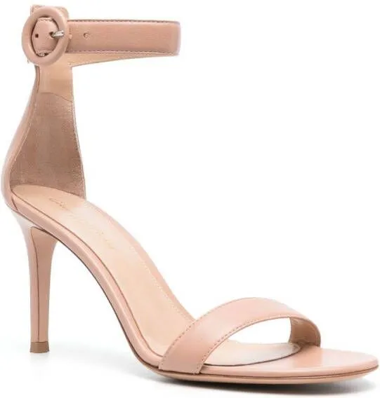 Gianvito Rossi Portofino 100mm leather sandals Pink