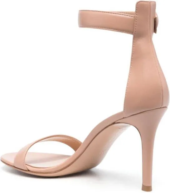 Gianvito Rossi Portofino 100mm leather sandals Pink