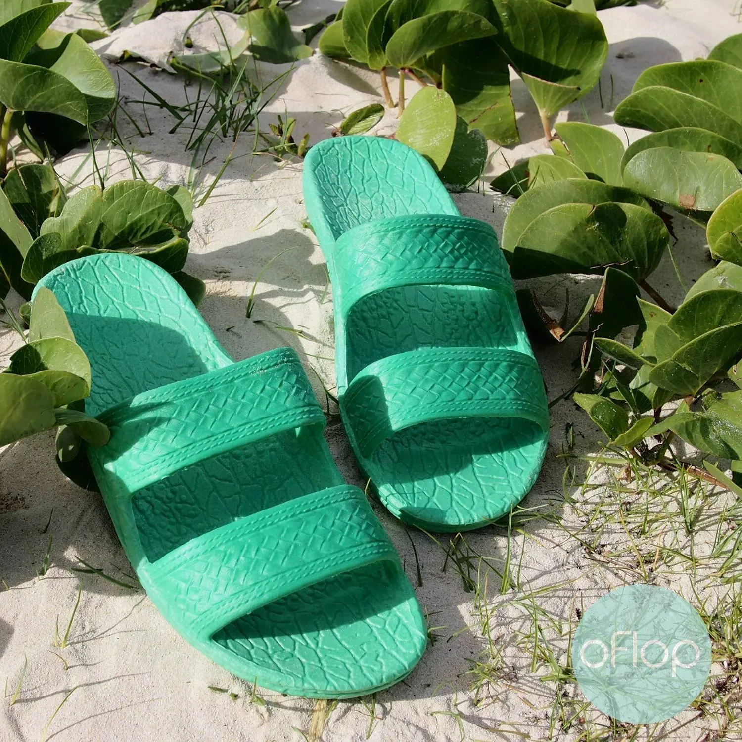 Green Jandals ® -- Pali Hawaii Hawaiian Jesus Sandals