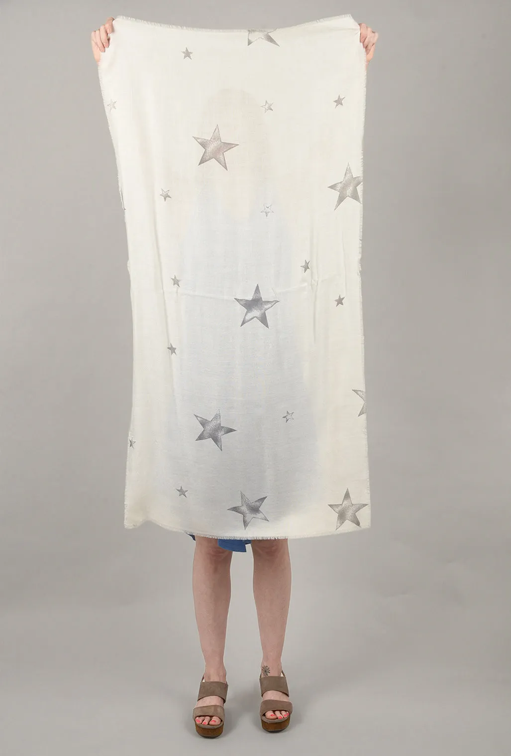 Half-Size Stars Scarf, Cloud