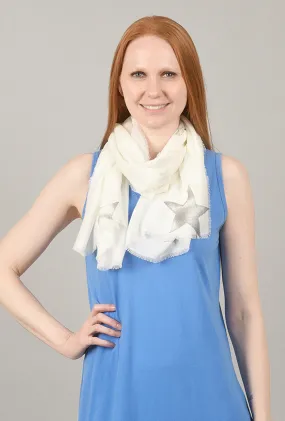 Half-Size Stars Scarf, Cloud