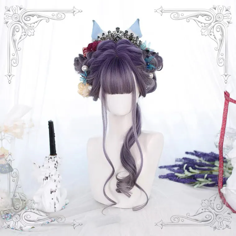 HARAJUKU LOLITA PASTEL PURPLE GRADIENT LONG CURLY WIG BY70164