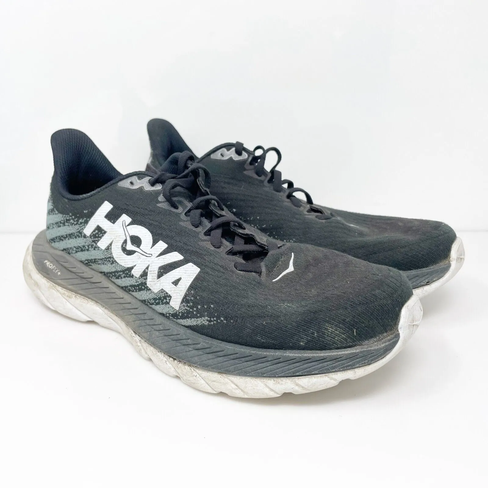 Hoka One One Womens Mach 5 1127894 BCSTL Black Running Shoes Sneakers Size 9.5 B