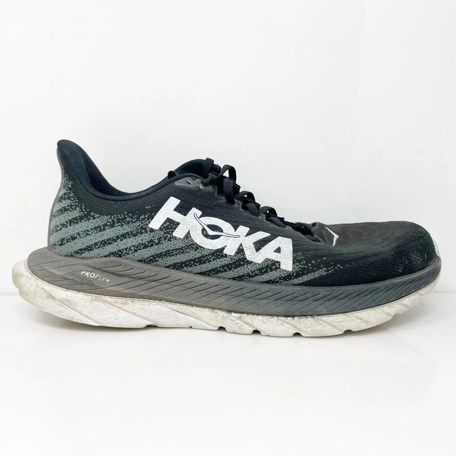 Hoka One One Womens Mach 5 1127894 BCSTL Black Running Shoes Sneakers Size 9.5 B