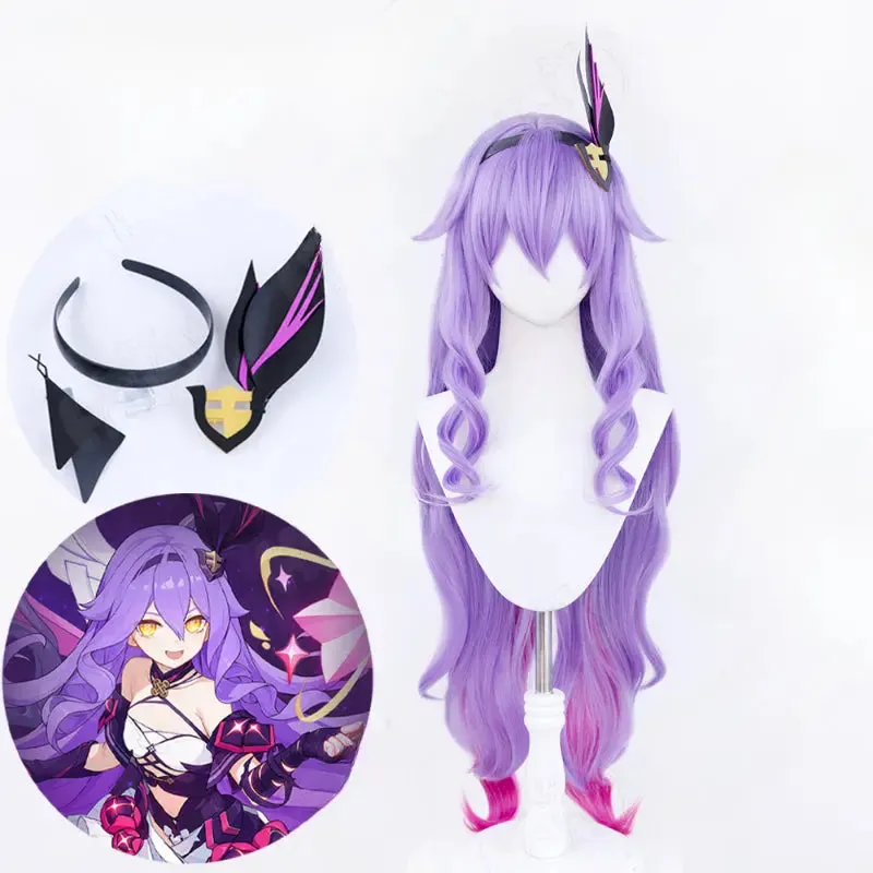 Honkai Impact 3rd Pastel Violet Gradient Pink Sirin Wig ON1476