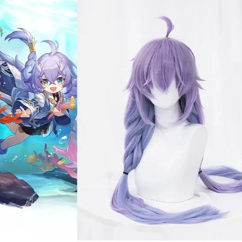 Honkai Star Rail Bailu Light Purple Pastel Wig ON791