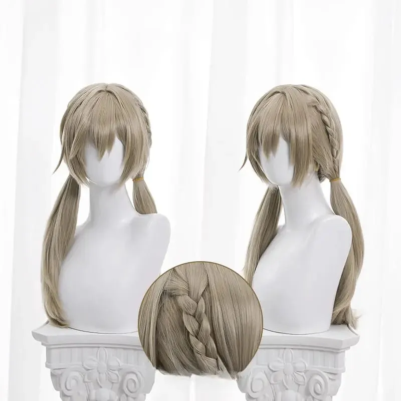 Honkai Star Rail Qingque Light Brown Cosplay Wig ON793