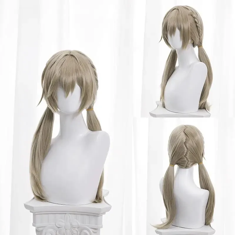 Honkai Star Rail Qingque Light Brown Cosplay Wig ON793