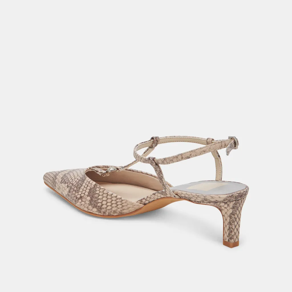 LAVON HEELS SAND SNAKE EMBOSSED– Dolce Vita 6988668829762