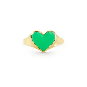 Love lollipop pinky yellow gold with chrysoprase