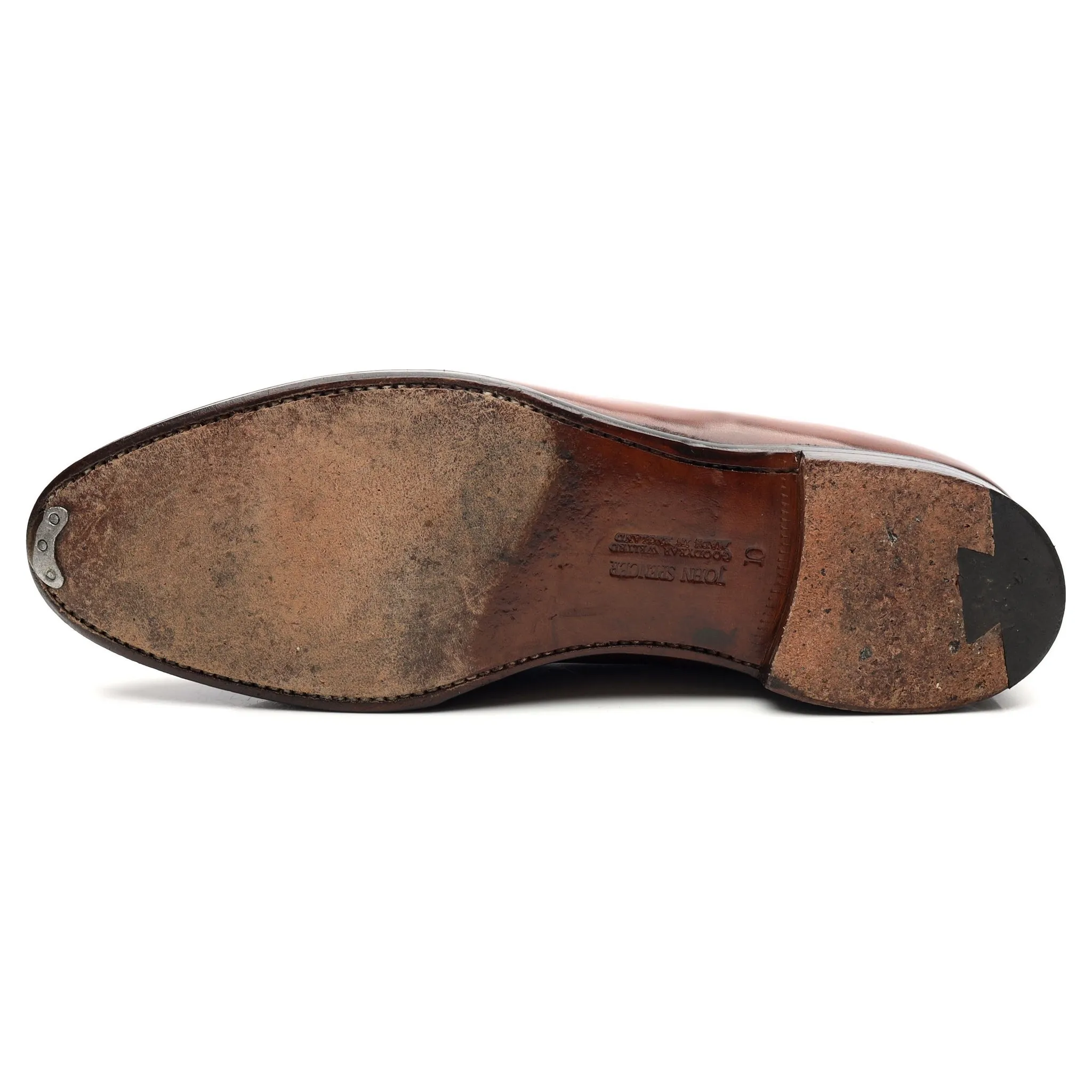 'Mayfair' Brown Leather Loafers UK 10 F