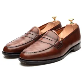 'Mayfair' Brown Leather Loafers UK 10 F