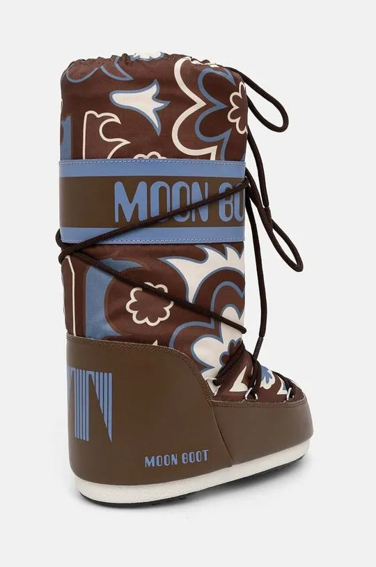 Moon Boot snow boots MB ICON FLOWER brown color 80D1402940 MH07