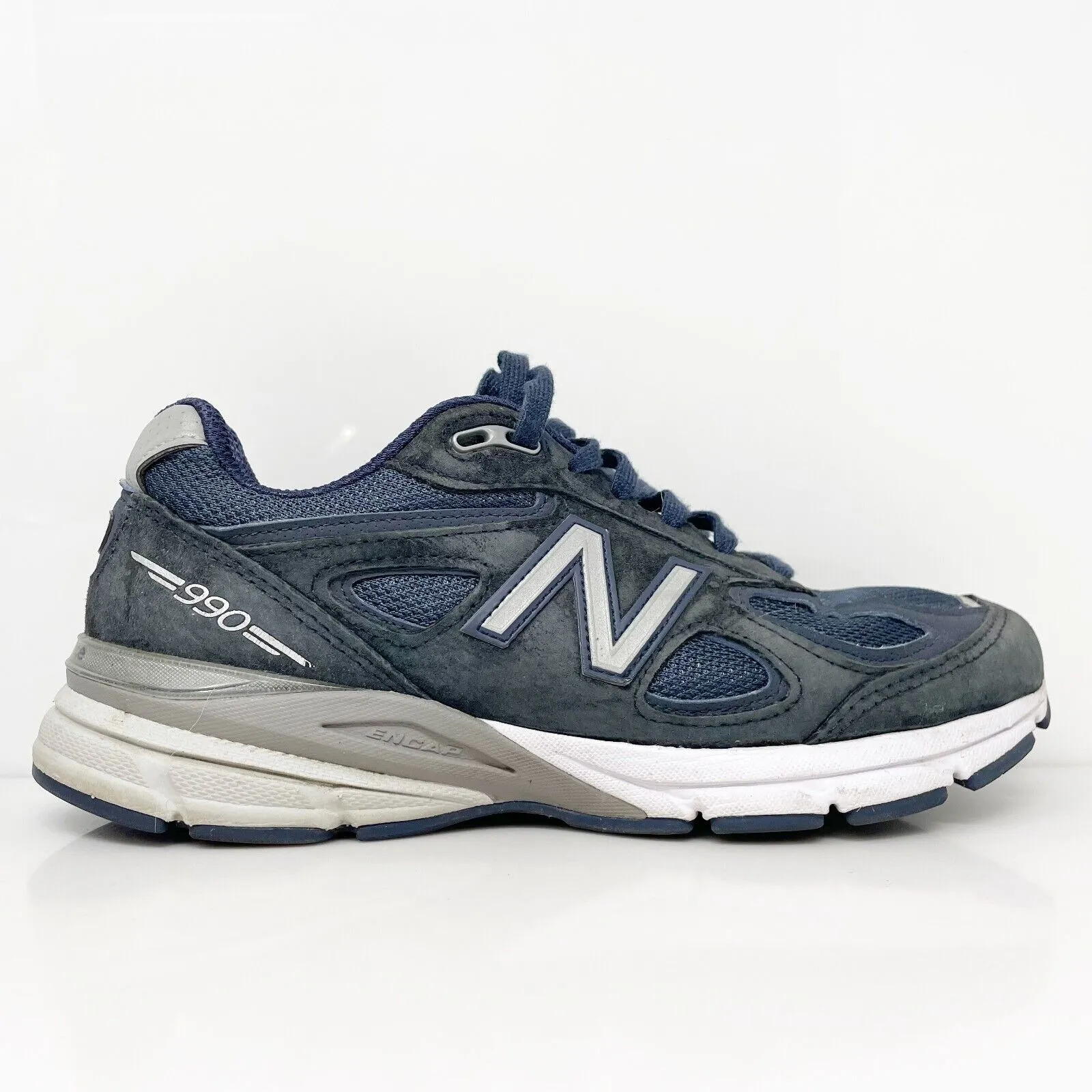 New Balance Mens 990 V4 U990NV4 Blue Running Shoes Sneakers Size 7 D